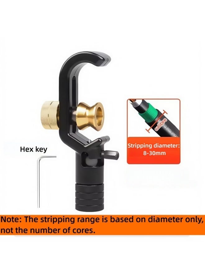 Adjustable Cable Stripper 8-30mm Armored and Coaxial Wire Stripping Tool Precision Cutter with Non Slip Handle - Image 5